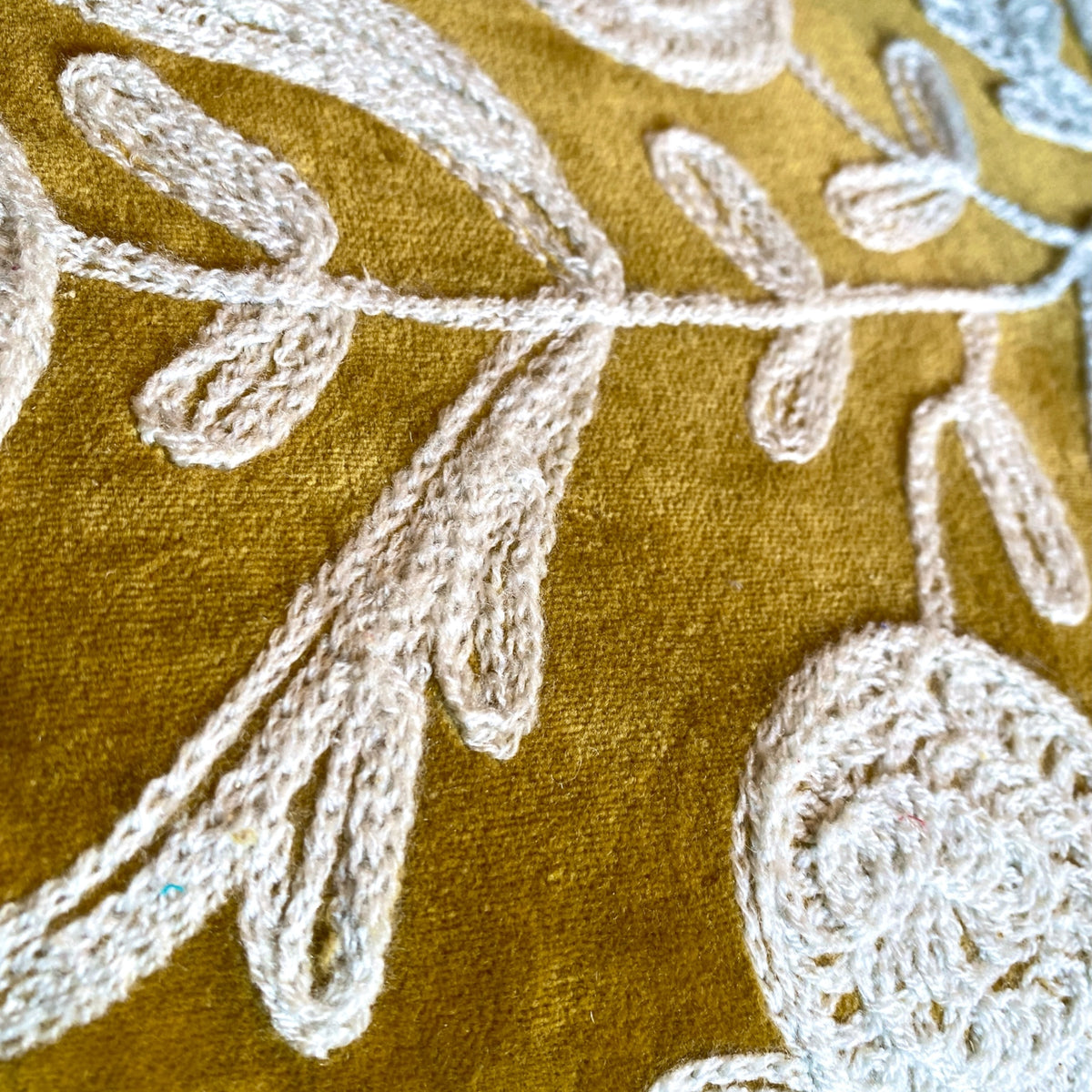 Velvet Nomad - Hand-Embroidered Velvet Ottoman