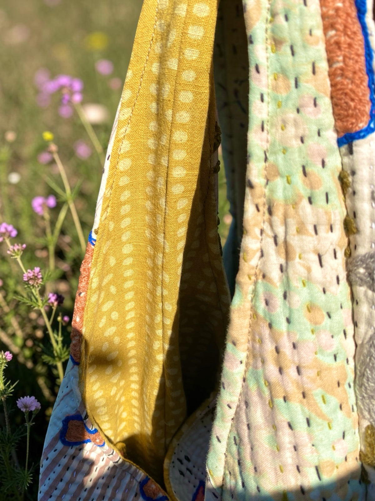 Vintage kantha hobo eveyday bag