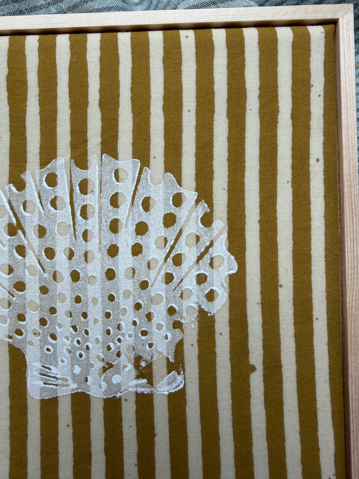 Sunlit Shore — Framed Textile Art Set (Diptych)