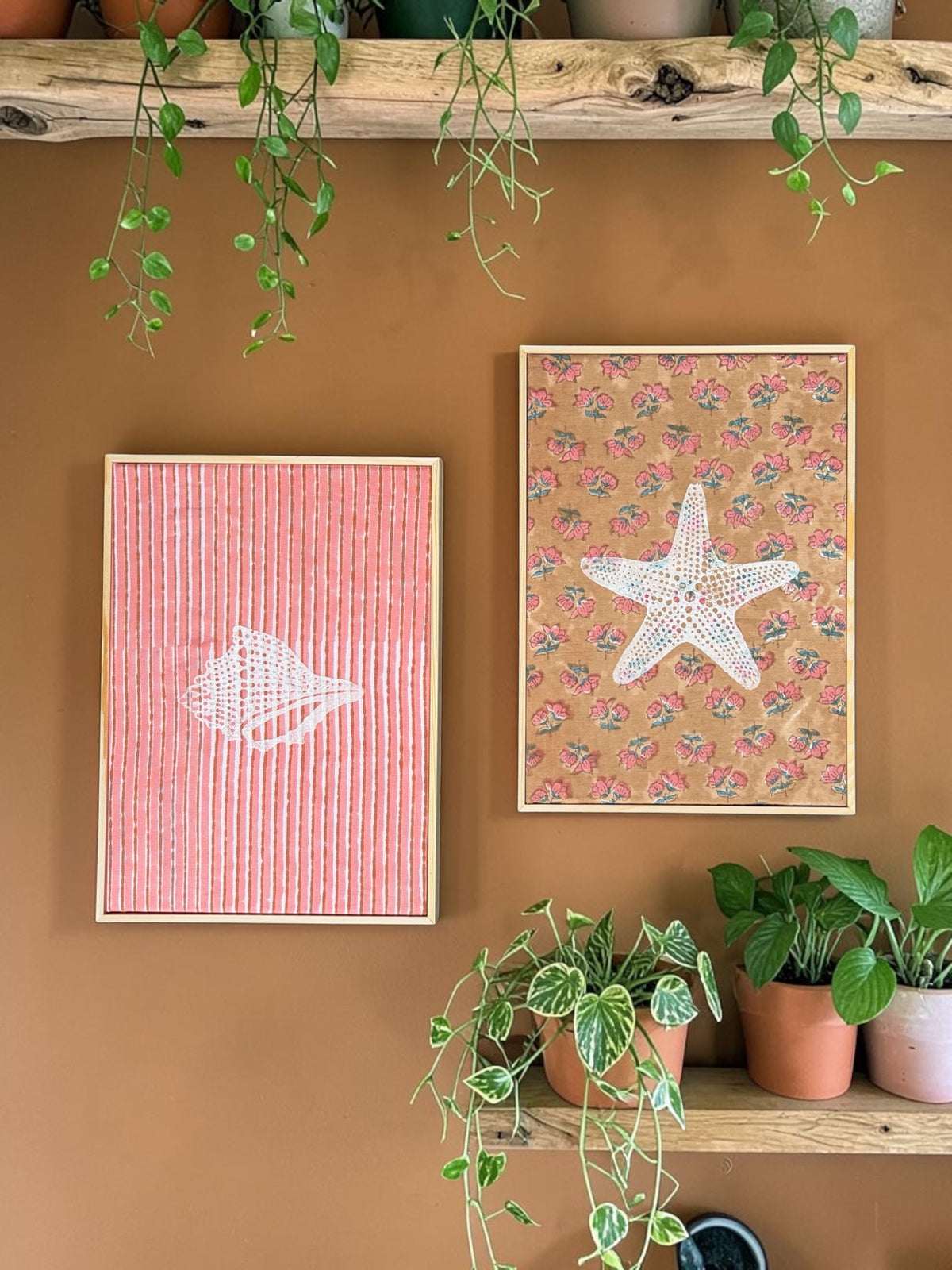 Low tide - Framed Textile Art Set